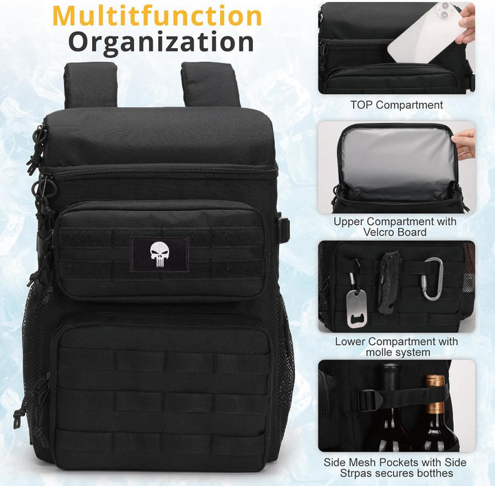 Taktischer Rucksack-Kühler, weicher, Leichter, auslaufsicherer Kühler-Rucksack, isolierte Kühltasche