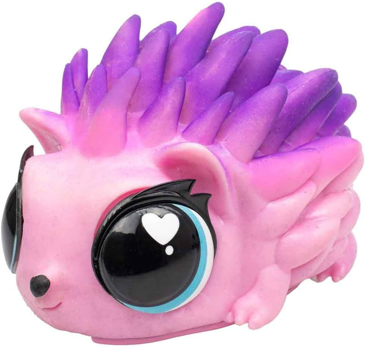 Jiggly Pets My Spike Pet Rosa, Spiky the Hedgehog, interaktiver Igel, weiches Gummi-Maskottchen zum