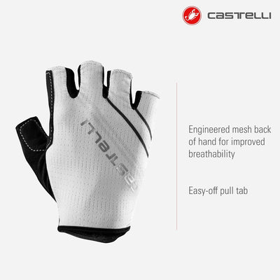 CASTELLI Damen Dolcissima 2 W Glove Fahrradhandschuhe M Ivory/Dark Gray-Silver Gray”, M Ivory/Dark G