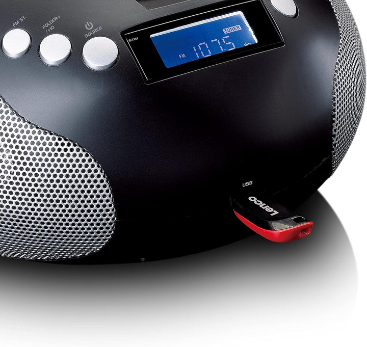 Lenco SCD-331 - tragbares CD-Radio - Bluetooth - USB-Anschluss - programmierbarer Titelspeicher -PLL