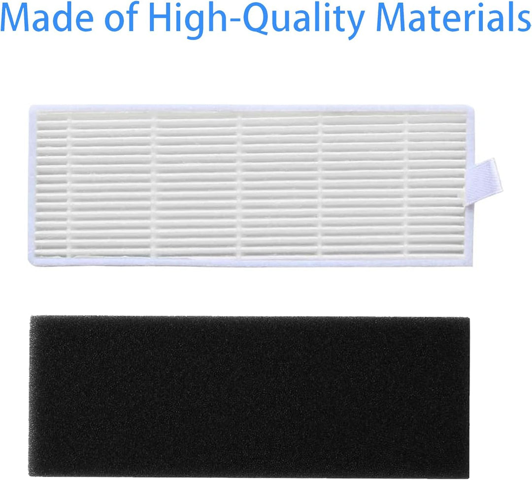 Filter Bürste Ersatzteile Zubehör Set für Ecovacs DEEBOT M82 Staubsauger Roboter (10 Stück)