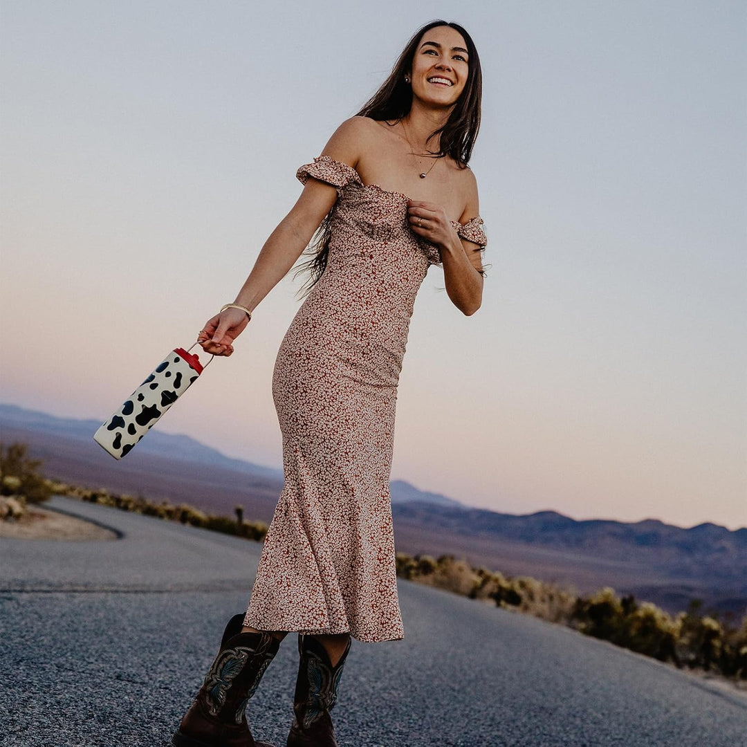 BOTTLE BOTTLE Isolierte Edelstahl Trinkflasche 750 ml mit Strohhalm, Deckel & Griff – Auslaufsicher,