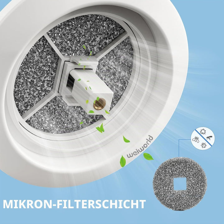100 mm passives Lüftungsgitter für eine kühle energieeffiziente Umgebung, mit Teleskoprohr aus Alumi