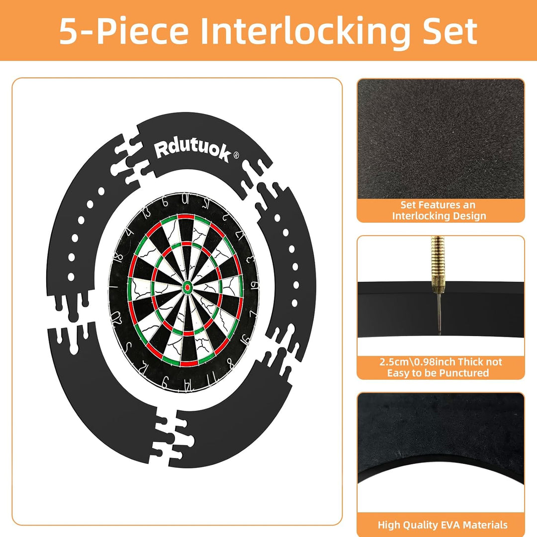 Rdutuok Dart Catchring Surround, Surround Auffangring Dart Backboard Dartscheibe Surround FüR Dart S
