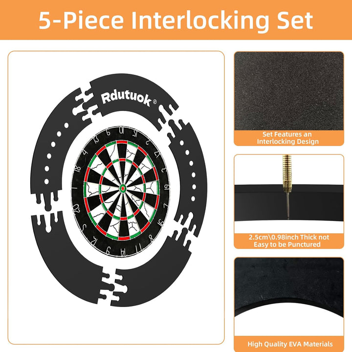 Rdutuok Dart Catchring Surround, Surround Auffangring Dart Backboard Dartscheibe Surround FüR Dart S