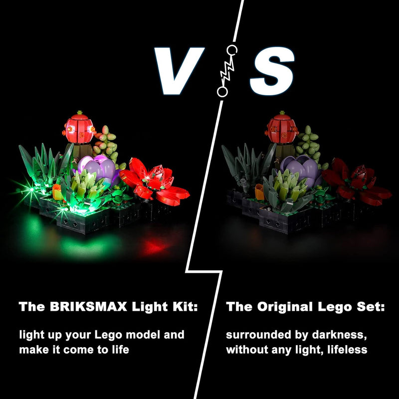 BRIKSMAX 10309 Led Licht für Lego Sukkulenten - Compatible with Lego Creator Expert Bausteinen Model