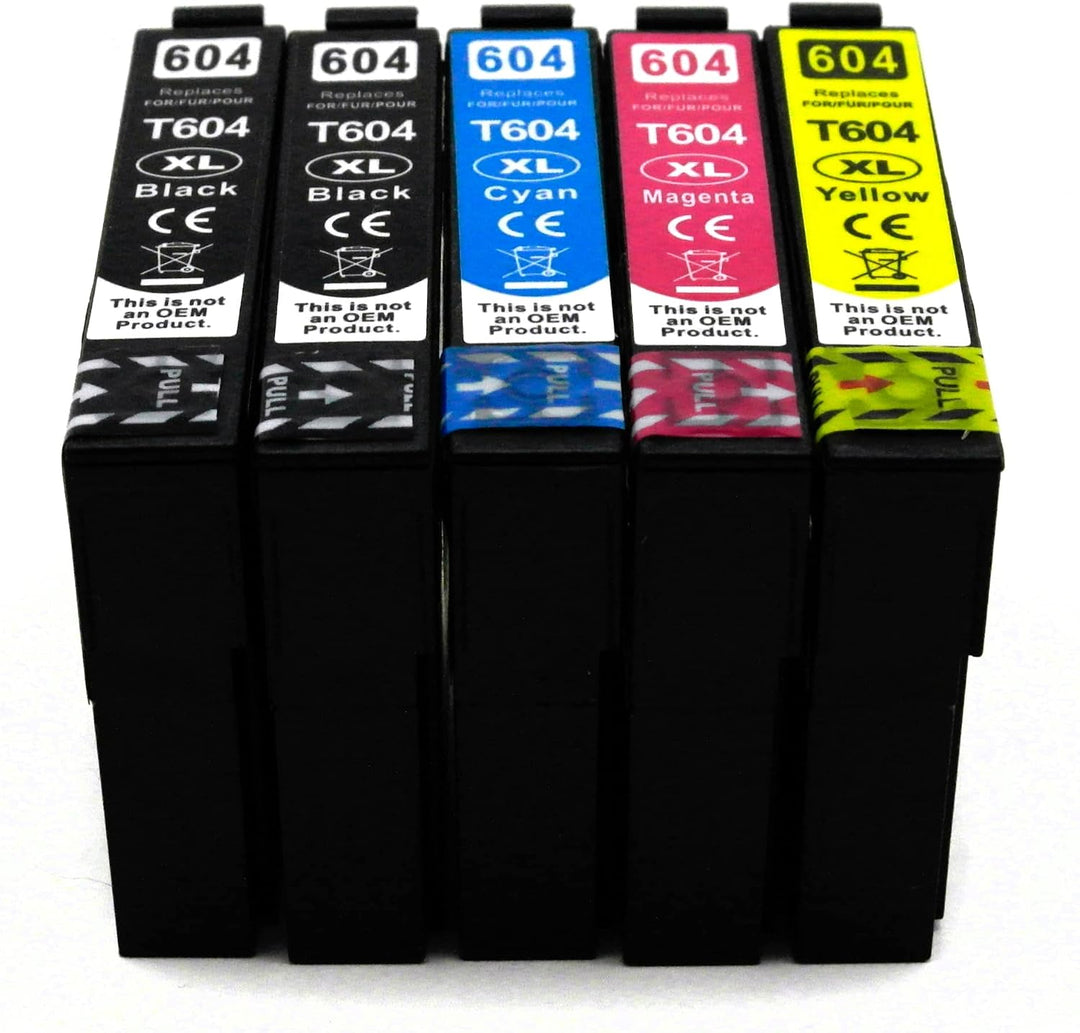 OBV 5X kompatible Tinte als Ersatz für Epson 604XL Multipack für XP-2200 2205 3200 3205 4200 4205 /
