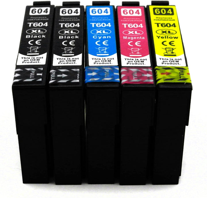 OBV 5X kompatible Tinte als Ersatz für Epson 604XL Multipack für XP-2200 2205 3200 3205 4200 4205 /