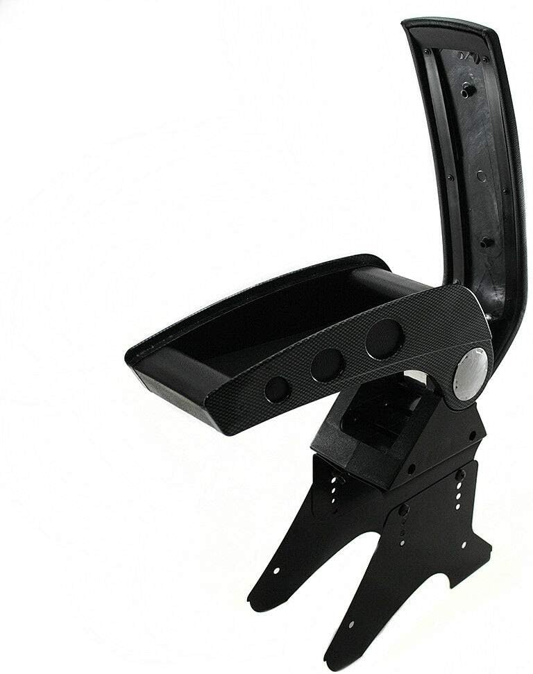 Universal Auto Armlehne Armlehne Mittelkonsole Aufbewahrungsbox Kunstleder Carbon