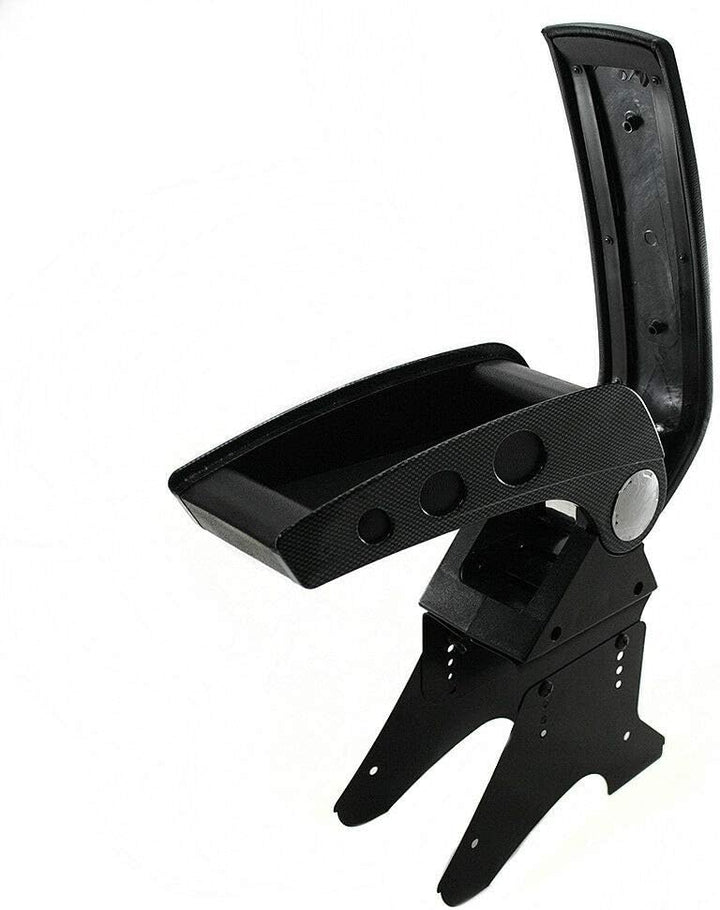 Universal Auto Armlehne Armlehne Mittelkonsole Aufbewahrungsbox Kunstleder Carbon