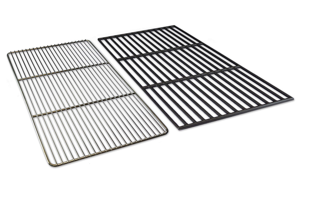 Grillrostprofi Grillrost Ersatz für Weber Spirit E310 / E 320 Edelstahl-Gusseisen 44,4 x 30 cm Edels