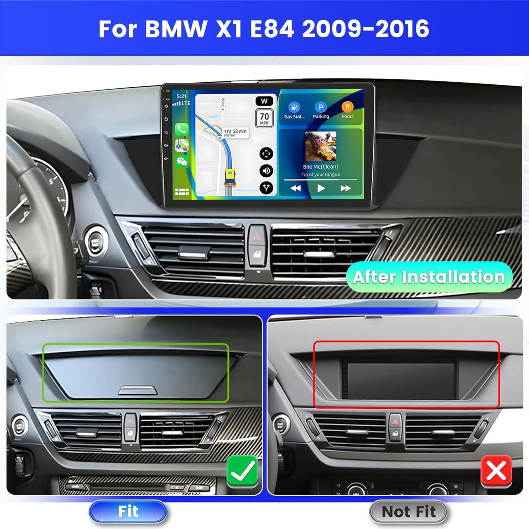 Radio für BMW X1 E84 2009-2016 Android 15 2+64G mit Wireless CarPlay Android Auto 10,1 Zoll Bildschi