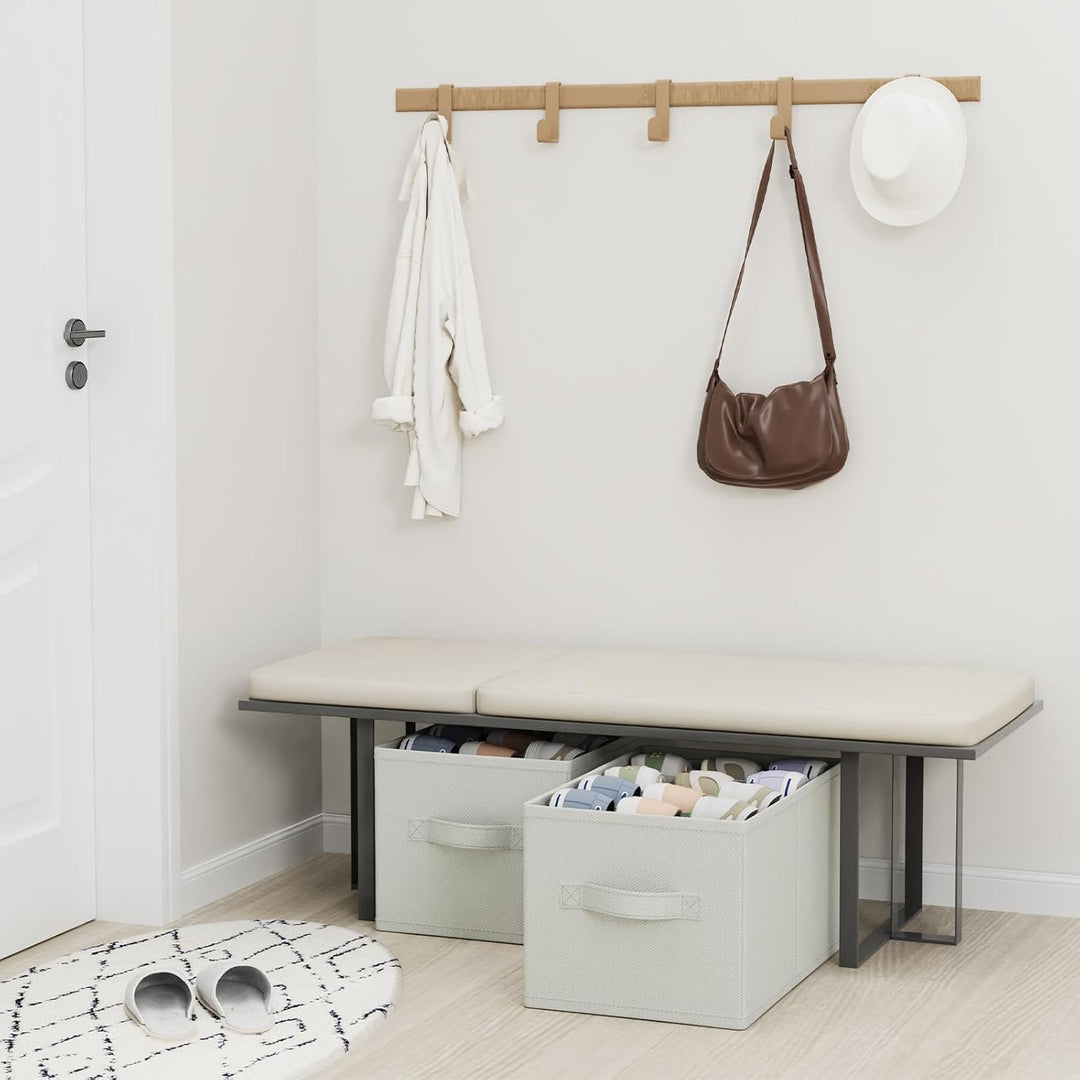 2 Stück Schuhorganizer für Closet, Grosse Schuhaufbewahrung Platzsparend Passt 12-24 Paare, Faltbare