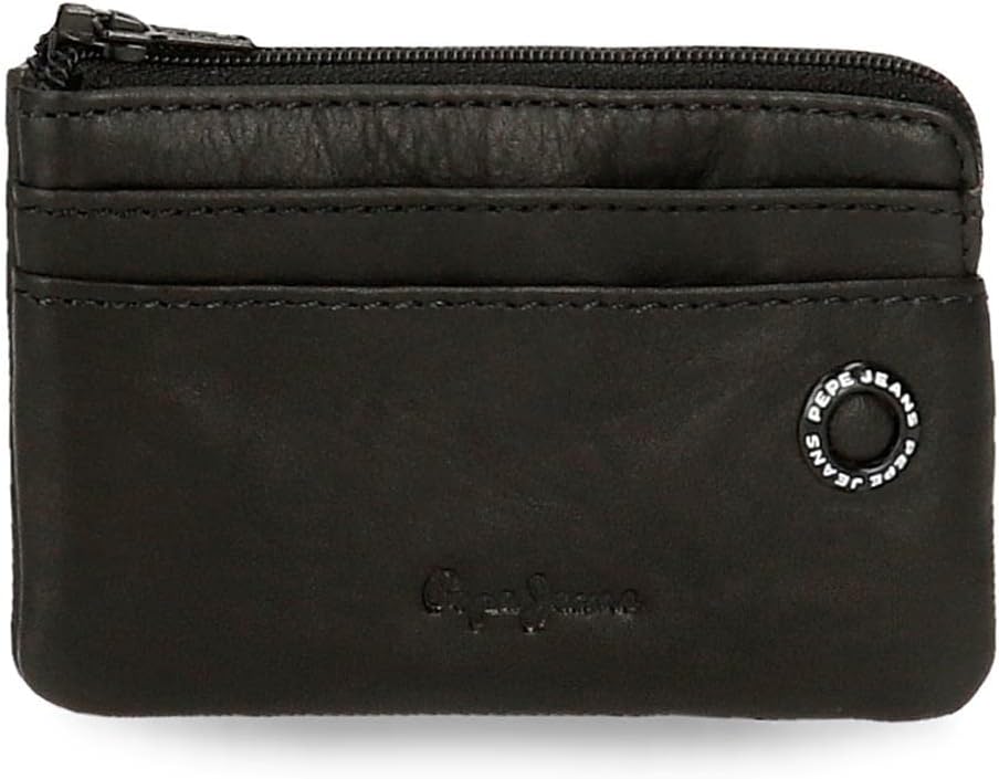 Pepe Jeans Badge Geldbeutel, única Schwarz, Schwarz