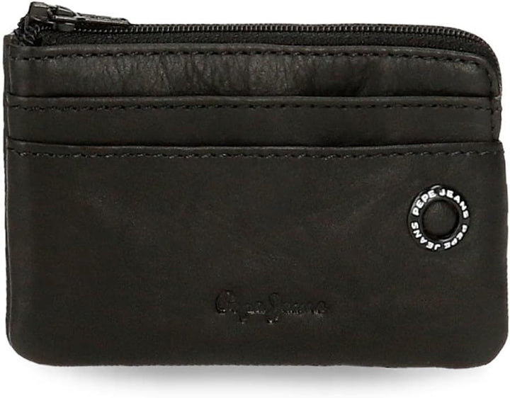 Pepe Jeans Badge Geldbeutel, única Schwarz, Schwarz