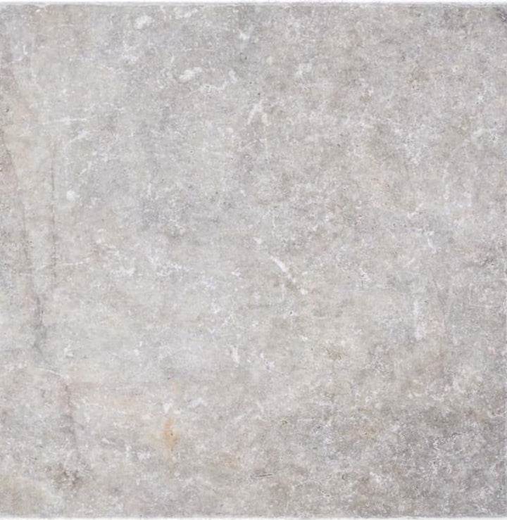 Fliese Travertin Naturstein weissgrau Fliese silber Antique Travertin für BODEN WAND BAD WC DUSCHE K