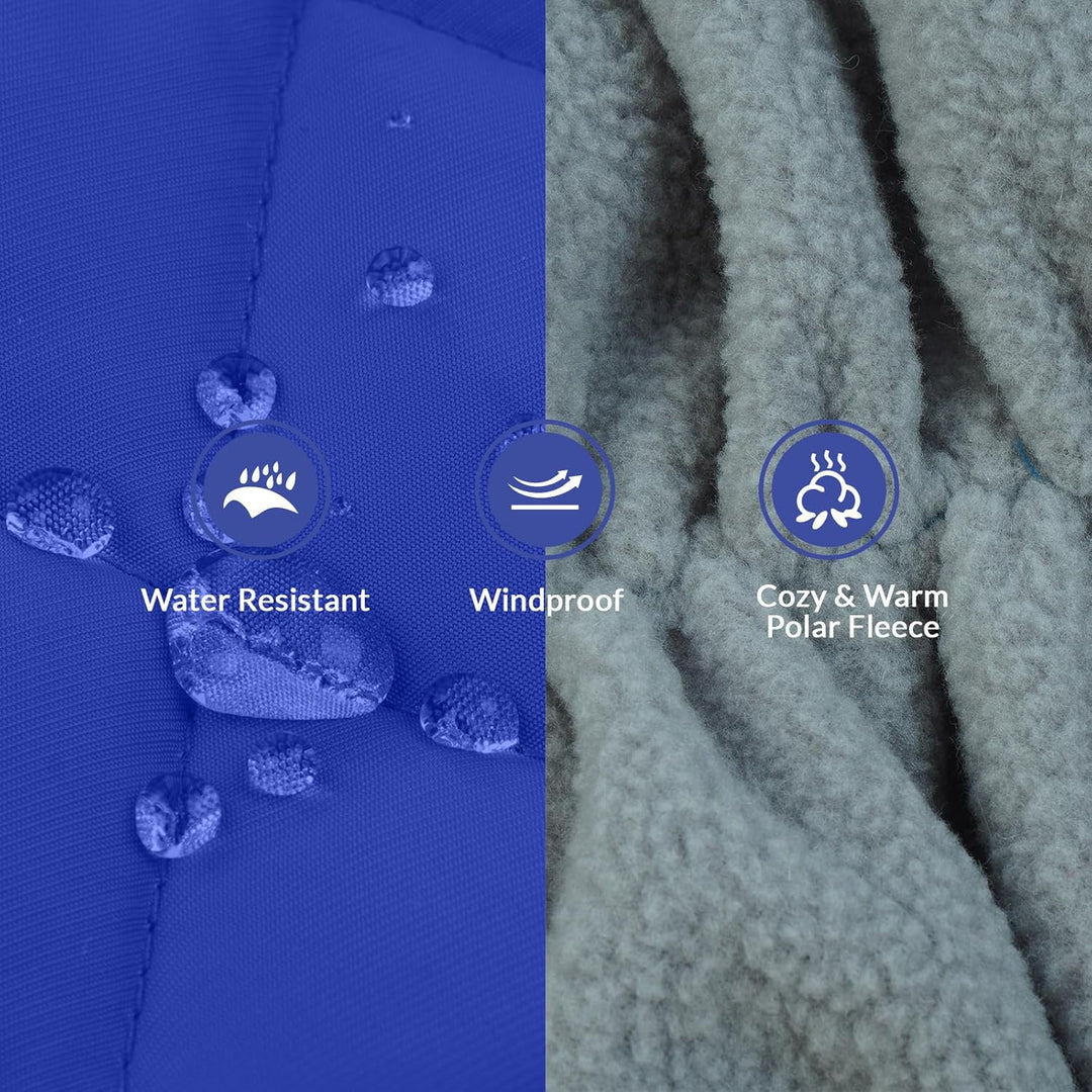 PUMYPOREITY Hundemantel Winter, Wasserdicht Hundejacken Grosse Hunde Weste Warm Winddicht Hundejacke