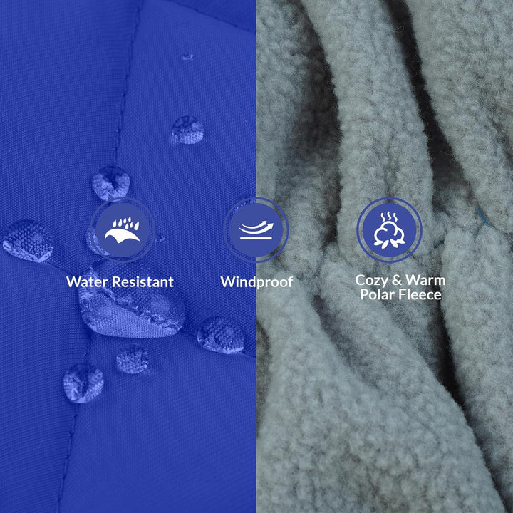 PUMYPOREITY Hundemantel Winter, Wasserdicht Hundejacken Grosse Hunde Weste Warm Winddicht Hundejacke