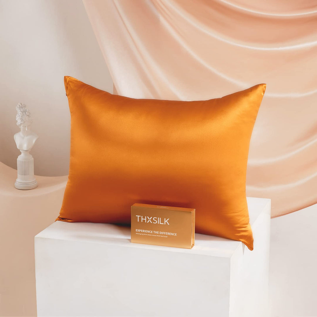 THXSILK 25 Momme Seide Kissenbezug für Haar und Haut - Maulbeerseide Kissenbezug - Hypoallergen mit