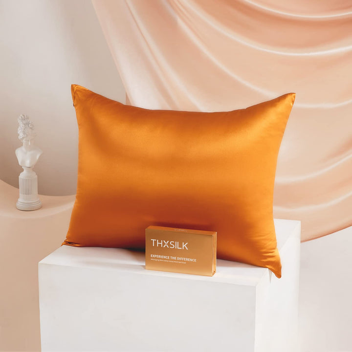 THXSILK 25 Momme Seide Kissenbezug für Haar und Haut - Maulbeerseide Kissenbezug - Hypoallergen mit