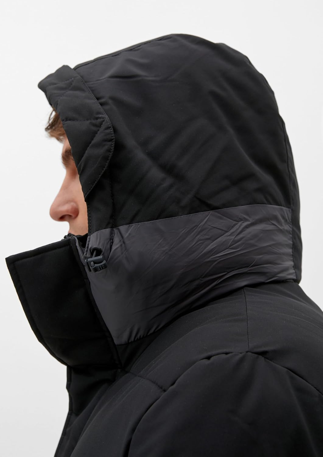 S. Oliver Herren Winterjacke Parka Steppjacke Anorak Warm Wattierte Steppjacke Black L 9999, L 9999