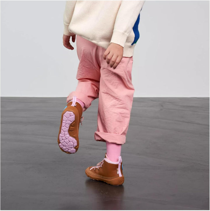 Affenzahn Winterschuh Leder Easy reflektierend, kuschelig warm mit Schaffell gefüttert Grösse 21-32