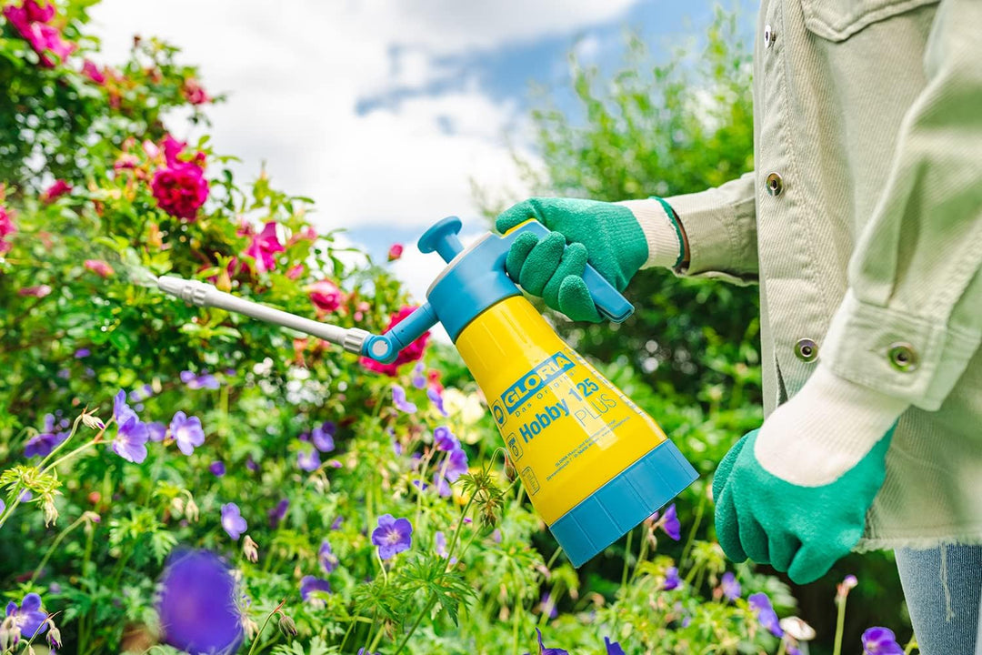 GLORIA Drucksprühgerät Hobby 125 Plus - 1,25L Gartenspritze | Handsprüher |zur Ausbringung von Essig