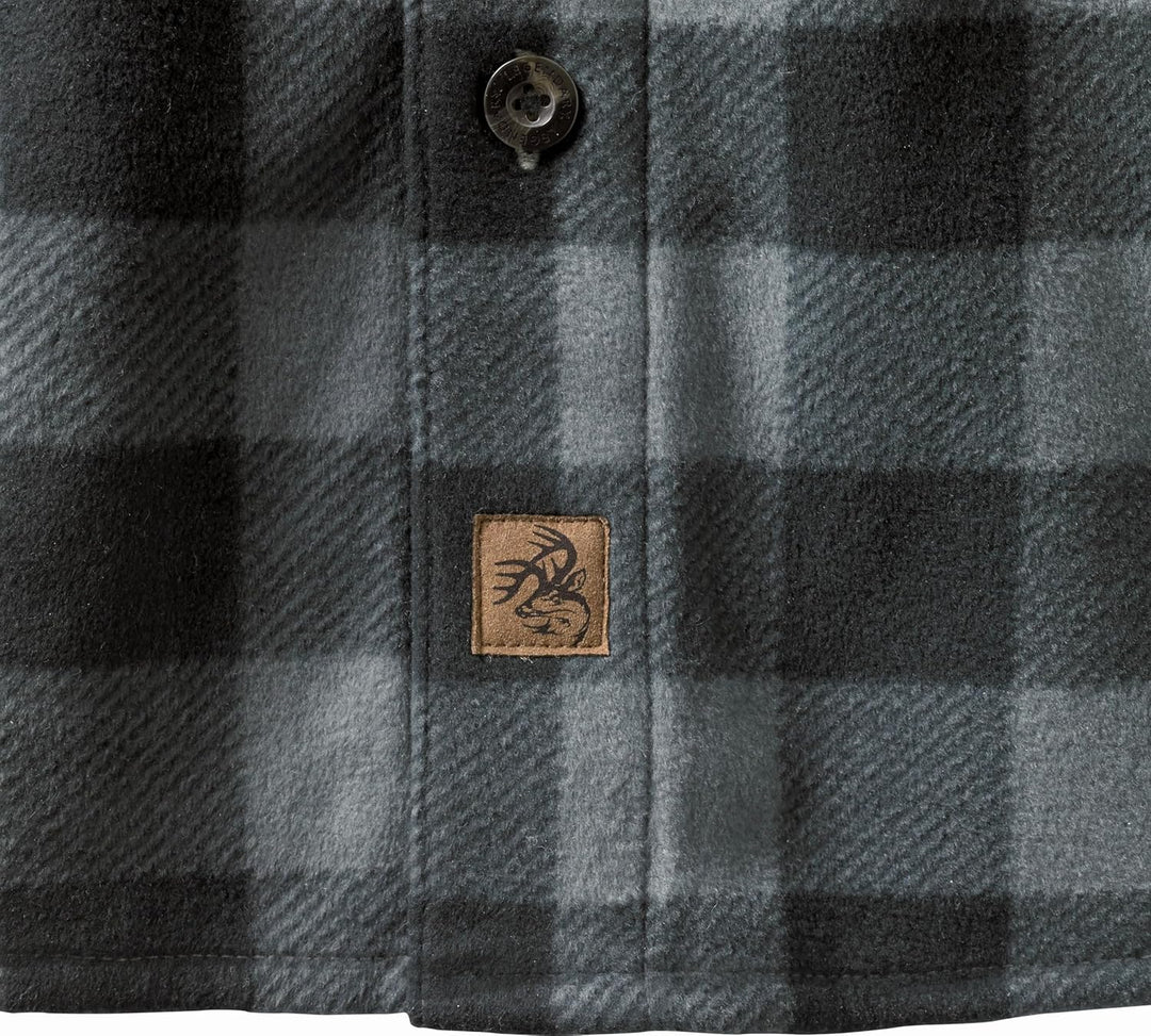 Legendary Whitetails Navigator Fleece-Herrenhemd mit Knopfleiste XXL Grafit-plaid, XXL Grafit-plaid