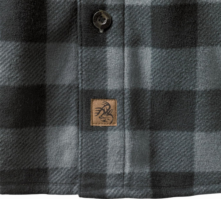 Legendary Whitetails Navigator Fleece-Herrenhemd mit Knopfleiste XXL Grafit-plaid, XXL Grafit-plaid
