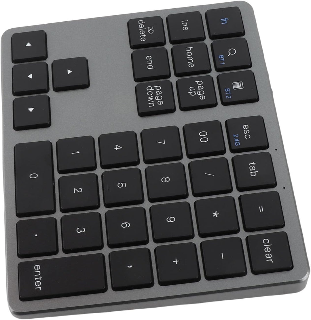 Bewinner Kabelloser Nummernblock mit 35 Tasten, Kabelloser Nummernblock Bluetooth 5.0, Wiederaufladb