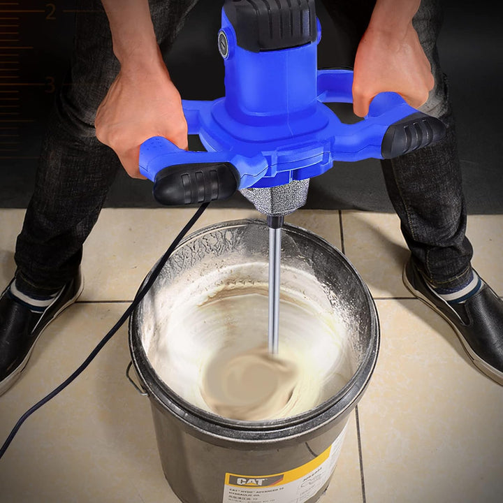 Rührwerk Einstellbarer 6-Geschwindigkeits-Handbetonmischer, tragbarer kompakter Zementmischer Mörtel