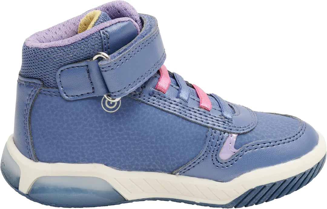 Geox Mädchen J Inek GirlSneaker 25 EU Avio Fuchsia, 25 EU Avio Fuchsia