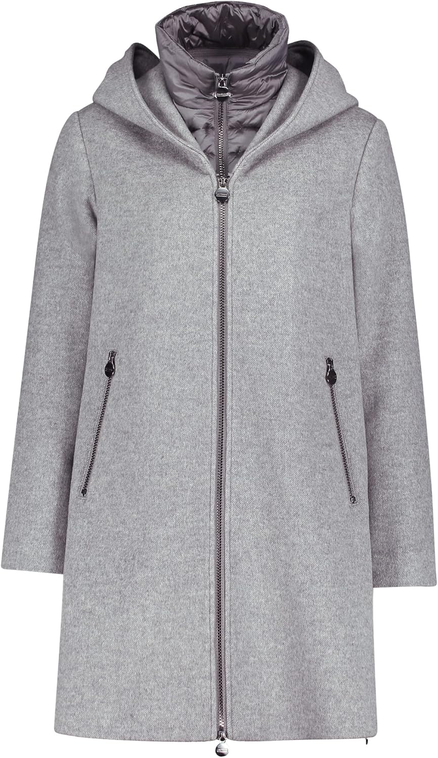 Betty Barclay Damen Jacke Wolle 36 Light Grey Melange, 36 Light Grey Melange