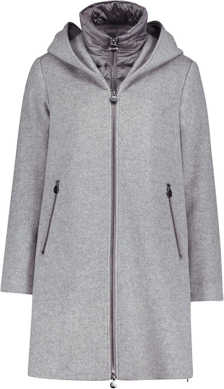 Betty Barclay Damen Jacke Wolle 36 Light Grey Melange, 36 Light Grey Melange