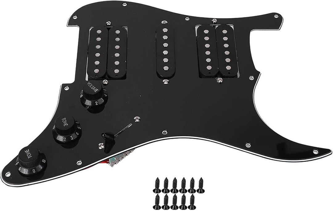 Komplett Vorverdrahtetes,Pickguard Humbucker für E-Gitarren-Board mit vorverdrahtetem HSH-Pickup für