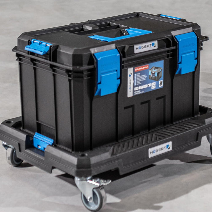 Högert Technik - Werkzeugkasten, Tragfähigkeit bis zu 50 kg, Praktisch und Geräumig, Resistent Gegen