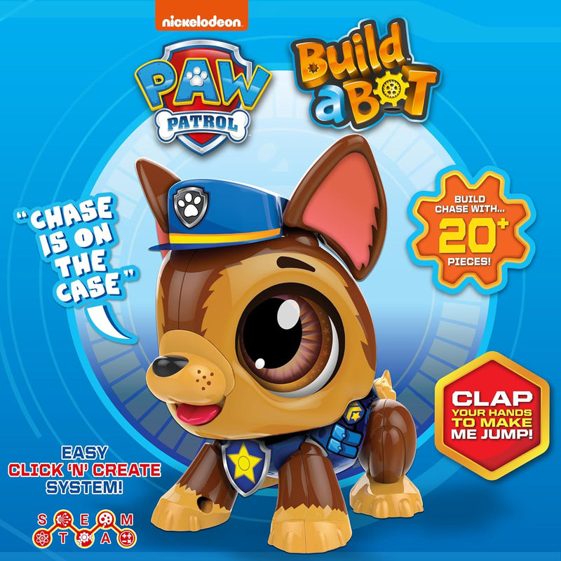 Goliath Build-A-Bot: Paw Patrol Chase, Bausatz für Kinder ab 3 Jahren, MINT Educational Konstruktion