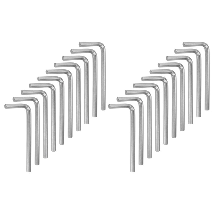 QUARKZMAN 20PCS Sechskantschlüssel 6mm L-Form Metrische Sechskantschlüssel aus Chrom-Vanadium-Stahl