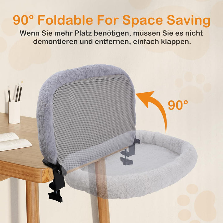 Hängebett für Katzen 90° Foldable Katzenbett Katzenliege Katzenhängematte katzenkorb zum schlafen Ka