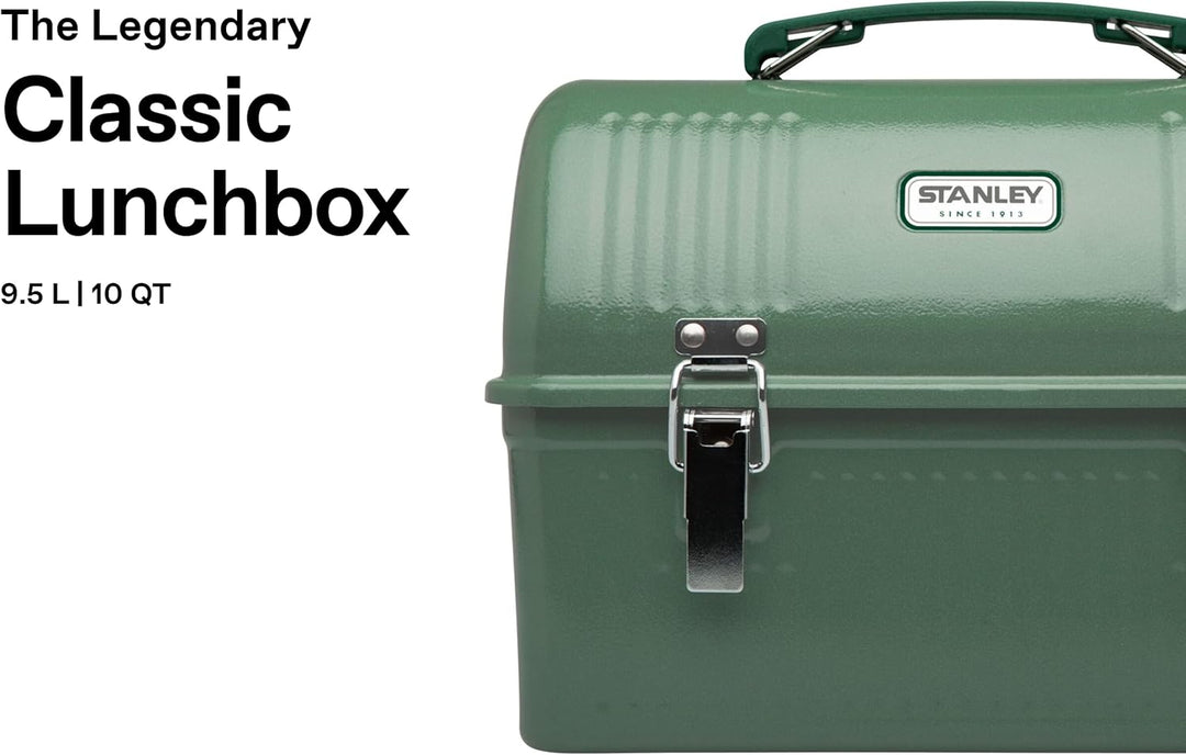 STANLEY Classic Lunch Box 9.5L - Lunchbox aus Edelstahl mit Griff - BPA Frei Food-Behälter - Platz f