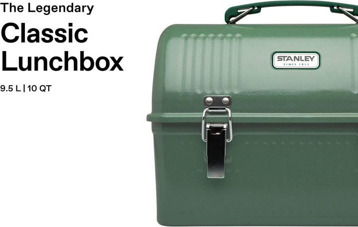 STANLEY Classic Lunch Box 9.5L - Lunchbox aus Edelstahl mit Griff - BPA Frei Food-Behälter - Platz f