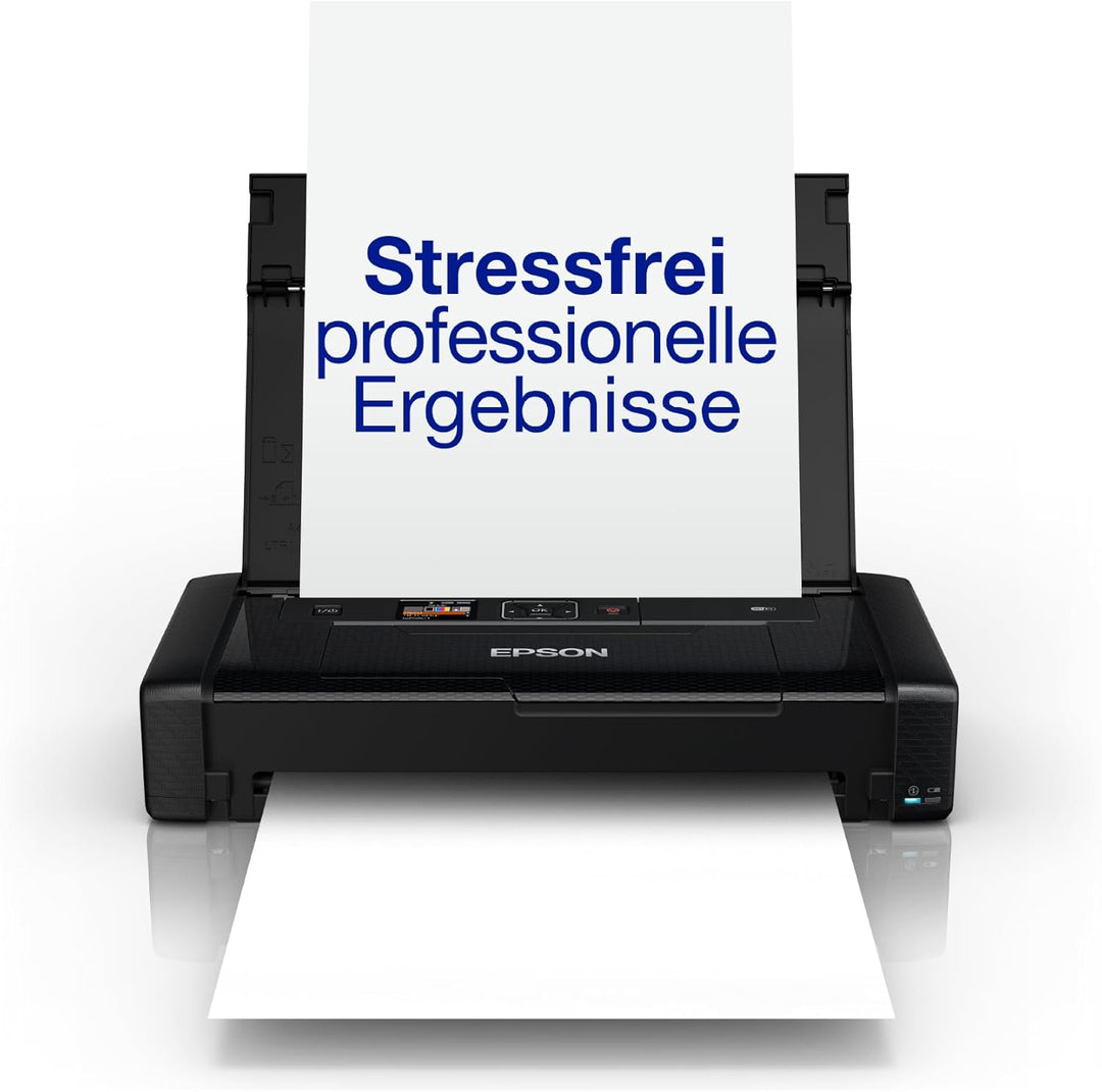 Epson WorkForce WF-110W tragbarer Tintenstrahldrucker (DIN A4, WiFi Direct, Drucker, mobiles Drucken