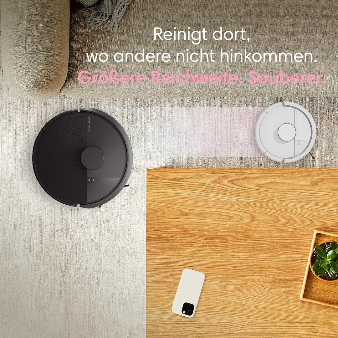 iRobot Roomba® Mini Saug- & Wischroboter + AutoEmpty™ Dock, Weiss, Weiss