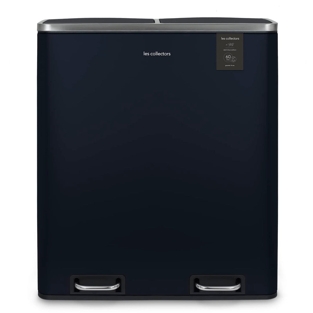 Les Collectors N°908 Mülleimer, Mülleimer, 2 Körbe, 30 l, Schwarz (30 l, Dunkelblau) dunkelblau matt