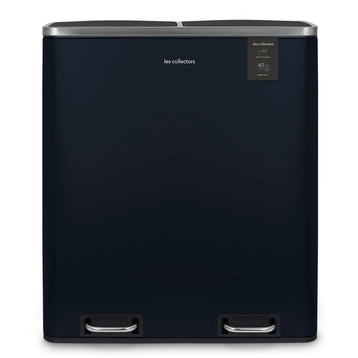 Les Collectors N°908 Mülleimer, Mülleimer, 2 Körbe, 30 l, Schwarz (30 l, Dunkelblau) dunkelblau matt
