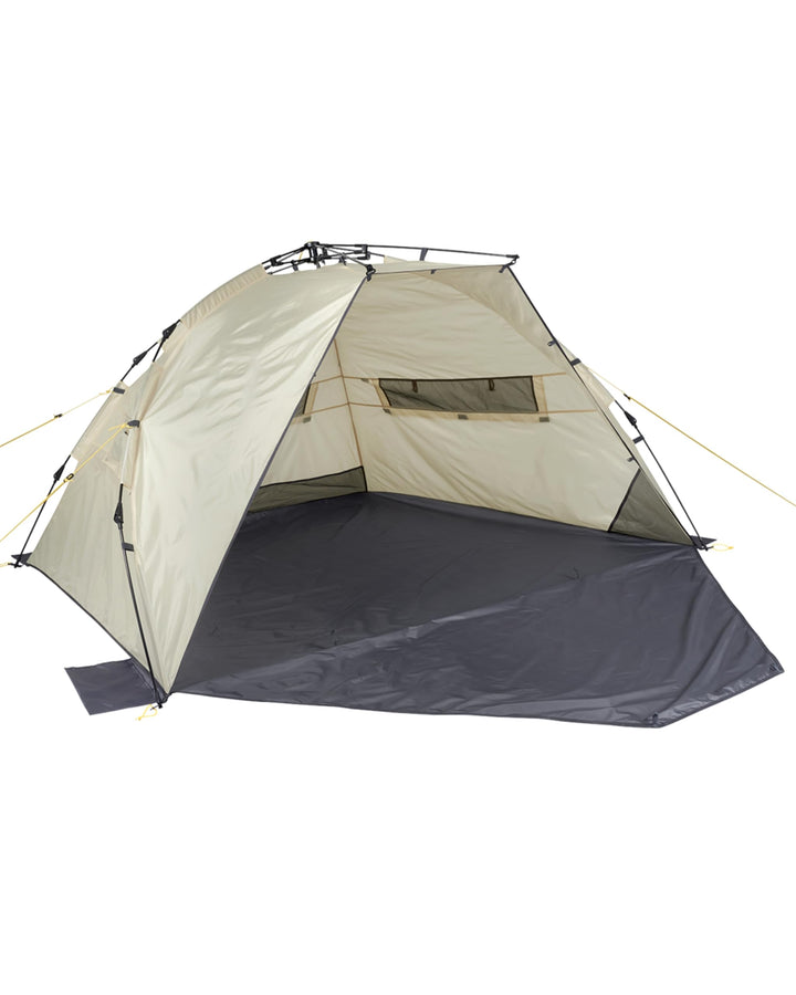 Uquip Strandmuschel Speedy XL Boulder I 170 x 115 x 230 cm I UPF 50+ Strandzelt zum Schutz vor Sonne