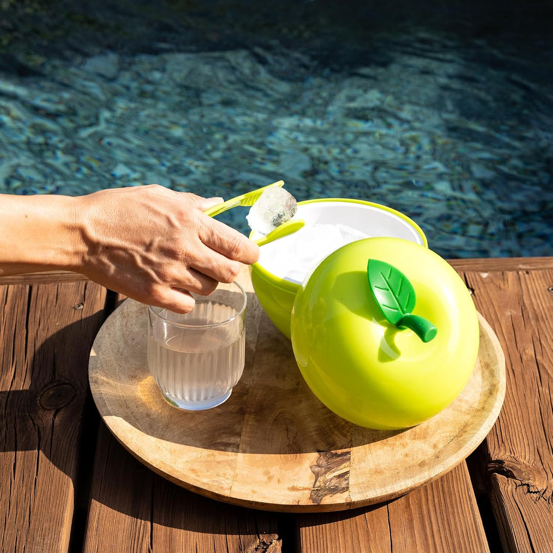 Eisbehälter – Eimer für Eiswürfel – Motiv Apfel