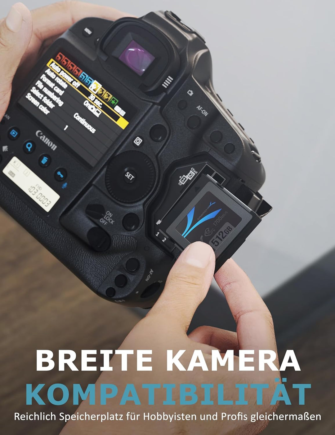 SABRENT 2 Pack CFexpress Speicherkarte Typ B 512GB (1700 MB/s Lesen, 1500MB/s Schreiben, cf Express