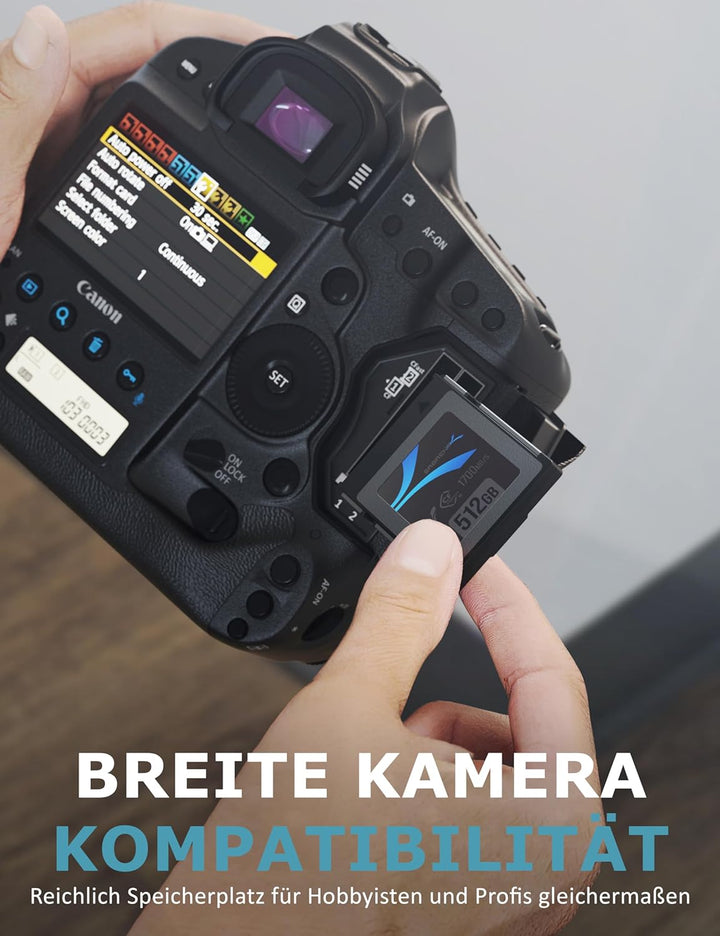 SABRENT 2 Pack CFexpress Speicherkarte Typ B 512GB (1700 MB/s Lesen, 1500MB/s Schreiben, cf Express