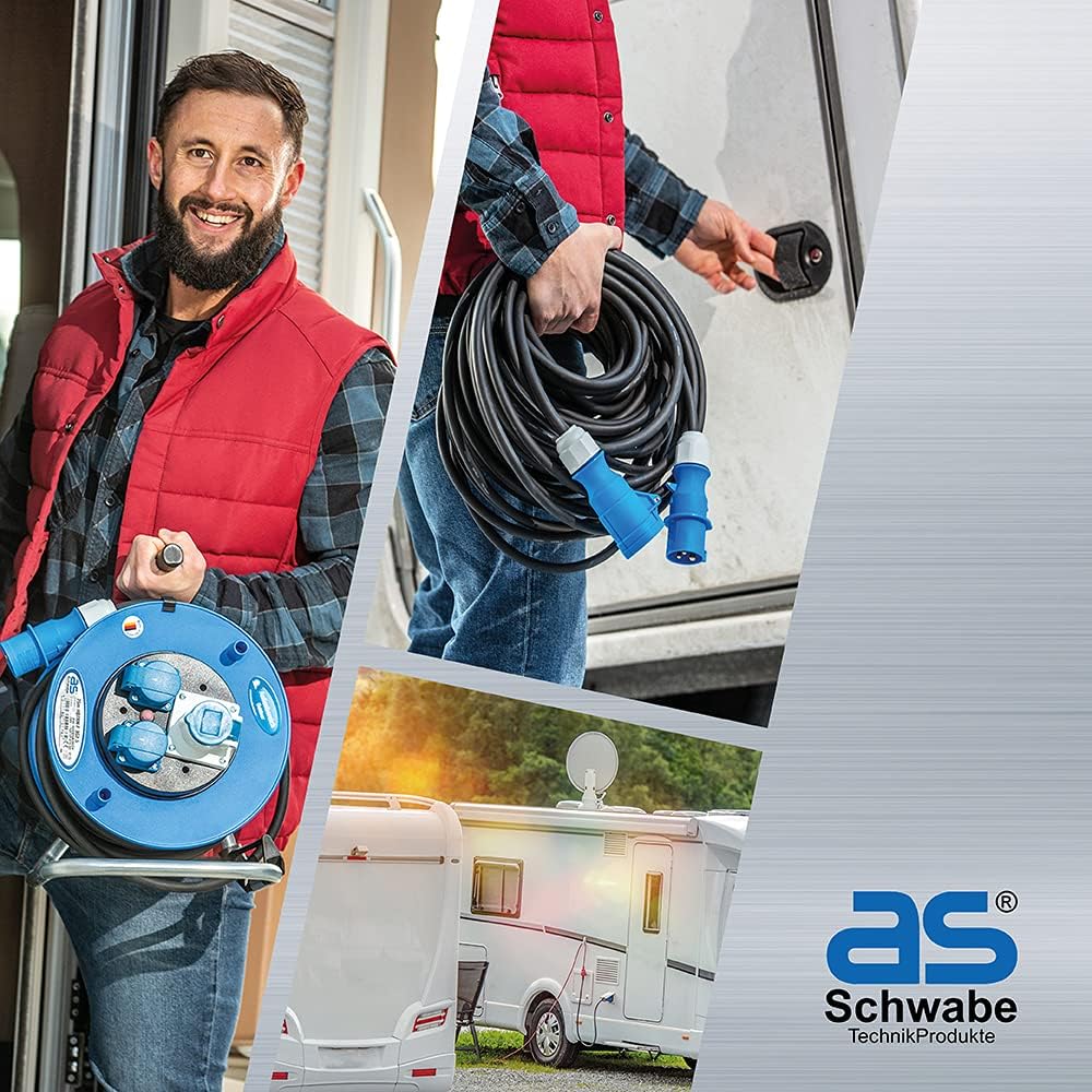 as - Schwabe Camping Kupplung 13-polig – 12 V Anhänger-Kupplung für Outdoor & Caravan – Adapter DIN